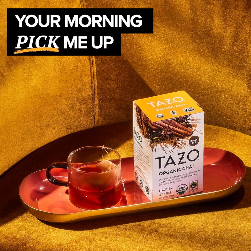 TAZO Organic Chai Black Tea Bags - 16 Count - Image 5